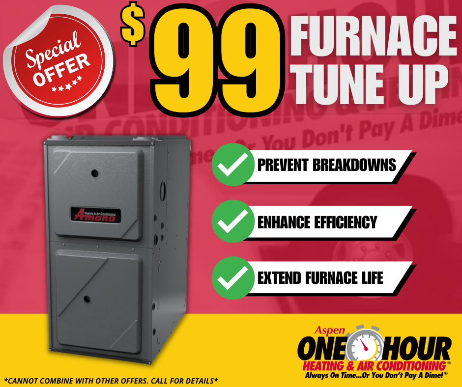 Ad for $99 furnace tune up special offer